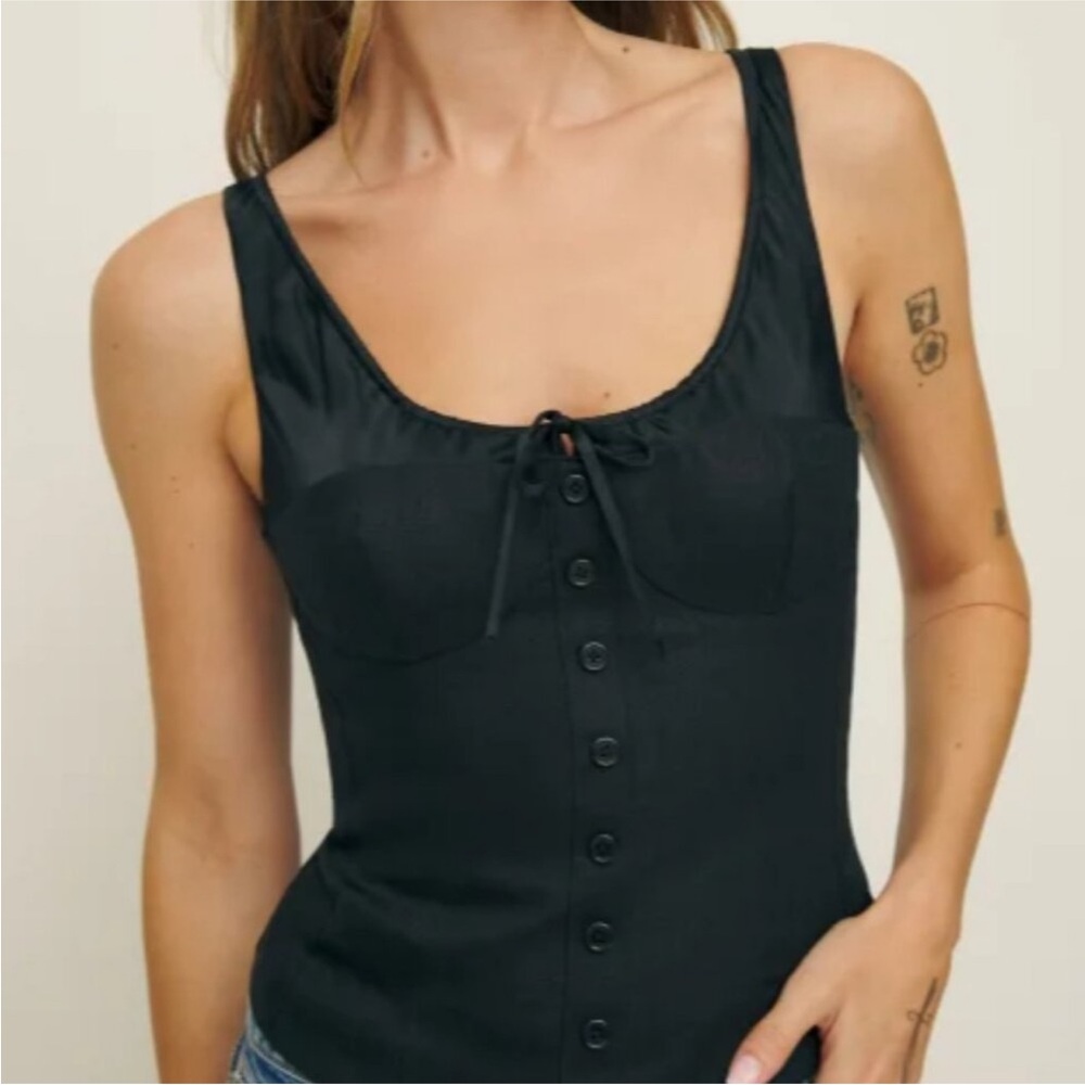 NWT reformation Beverly linen top - size 2
